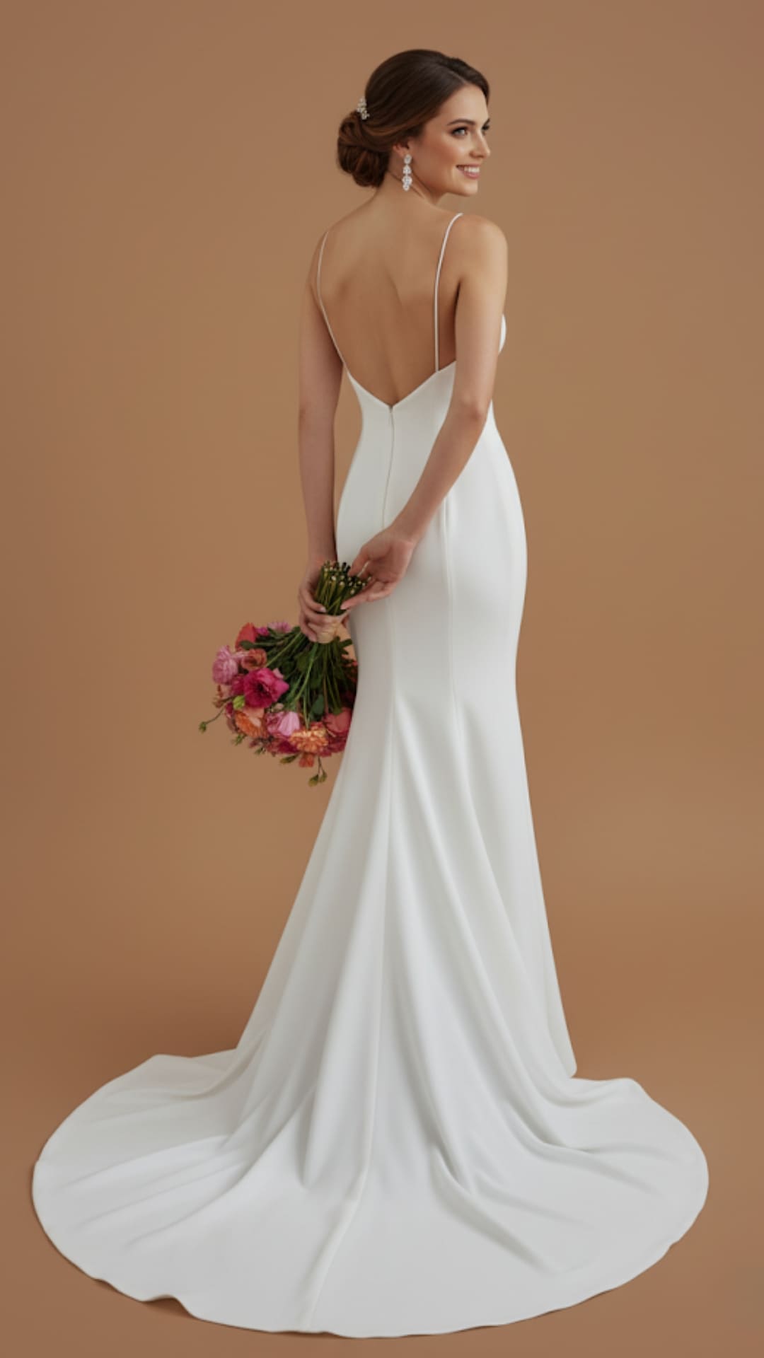Timeless Elegance - The Satin Mermaid Wedding Dress