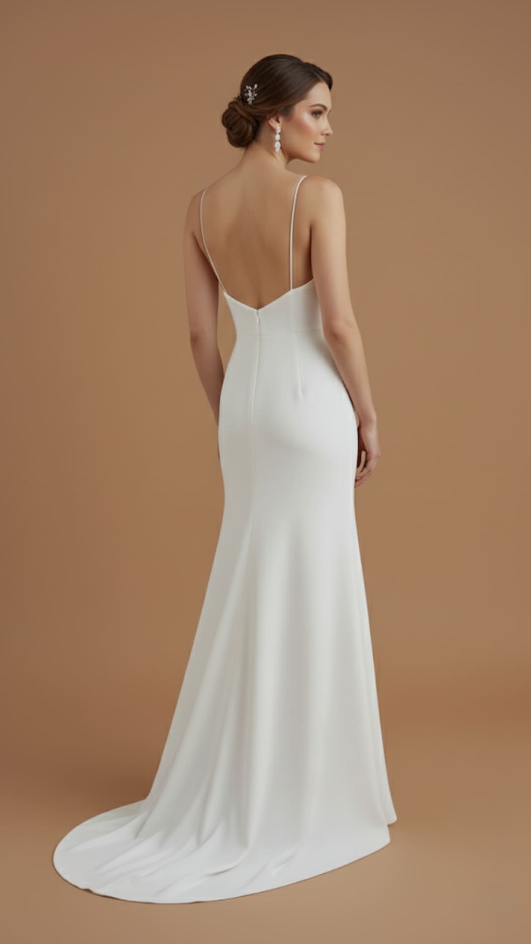 Timeless Elegance - The Satin Mermaid Wedding Dress