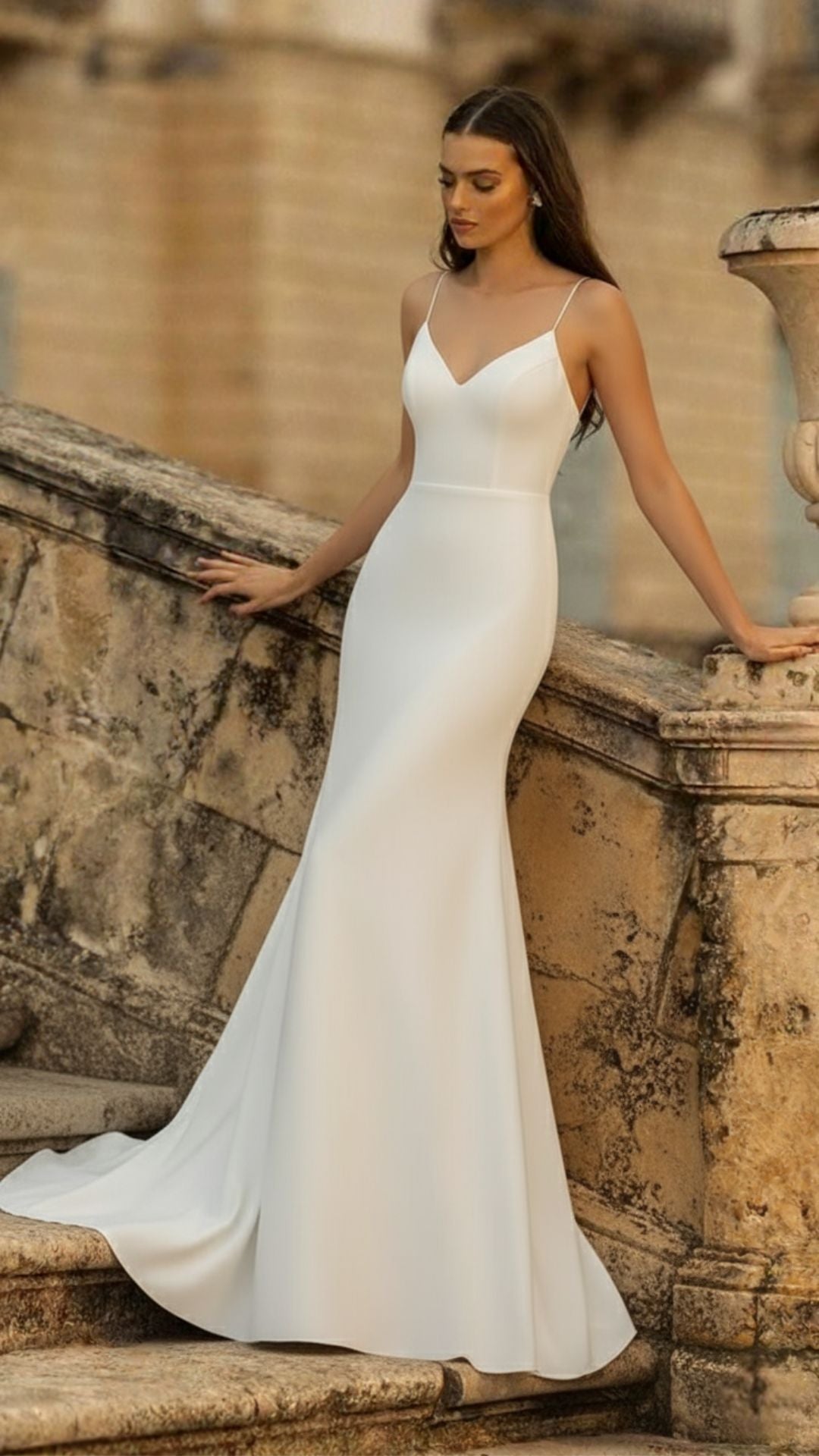 Timeless Elegance - The Satin Mermaid Wedding Dress